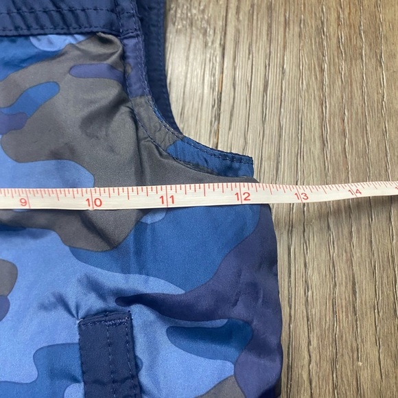 Reversible Puffer Vest Como Blue Pockets Boys Size 4 - Picture 6 of 7